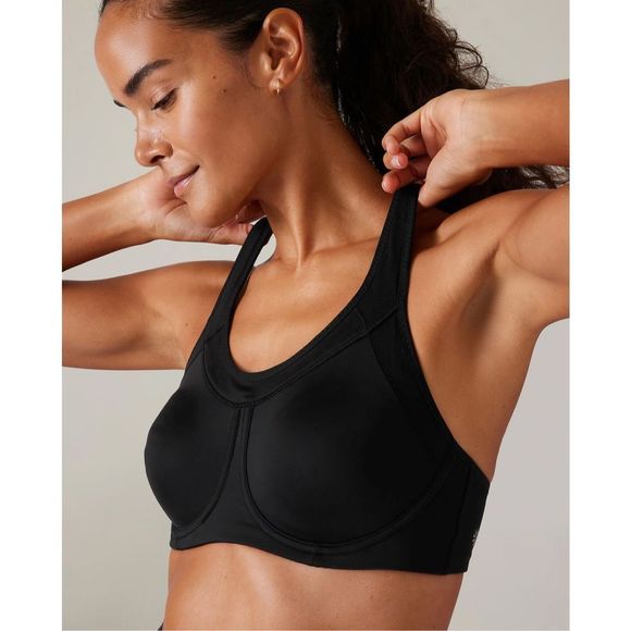 ATHLETA - Glory Bra - Black Underwire Sports Bra sz 32D - Picture 3 of 9